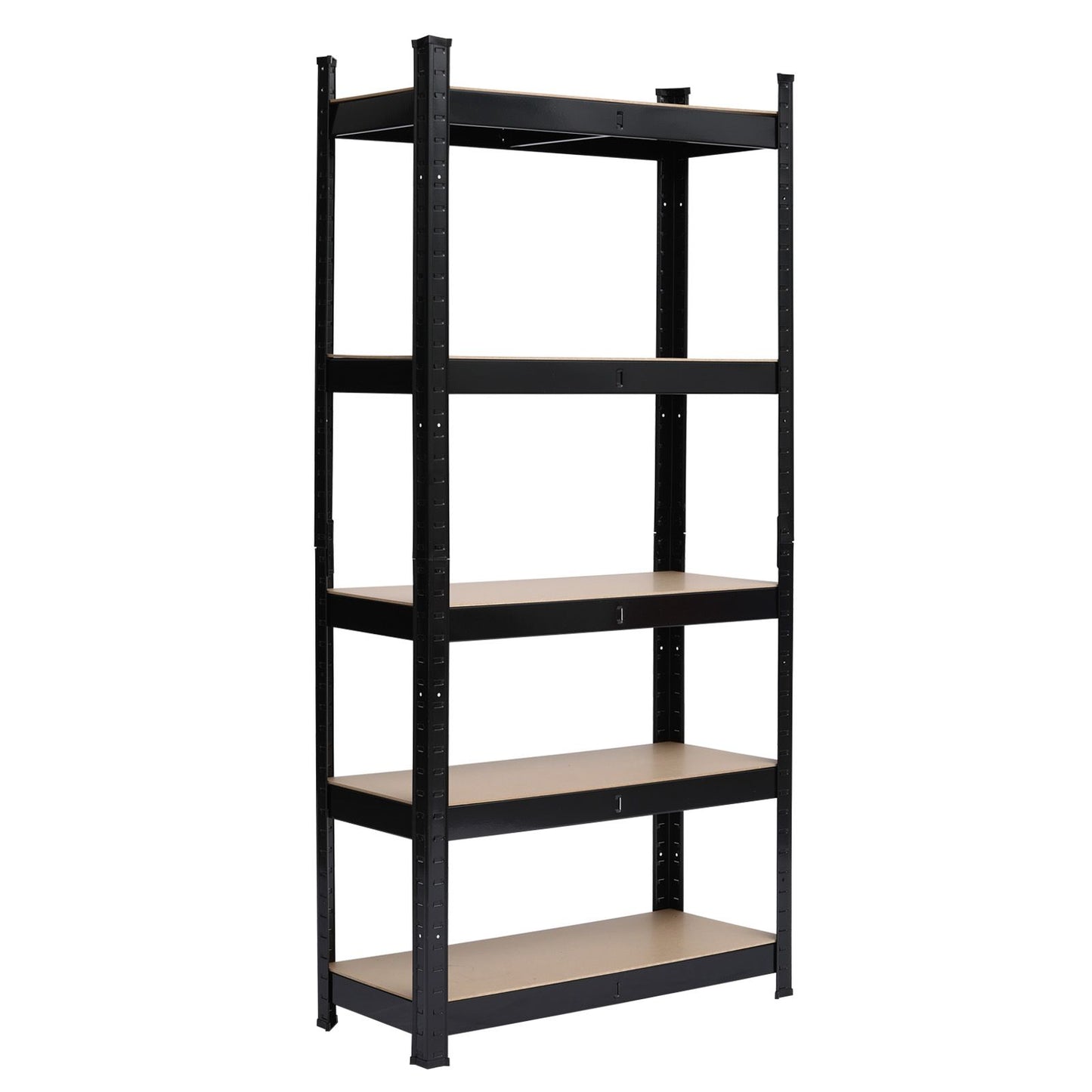 5 Tier Heavy Duty Metal Shelving Rack Unit Garage Storage Shelf Black - with Tools