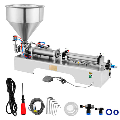 VEVOR Pneumatic Liquid Paste Filling Machine, 10-300ml / 50- 50 - 500 ml