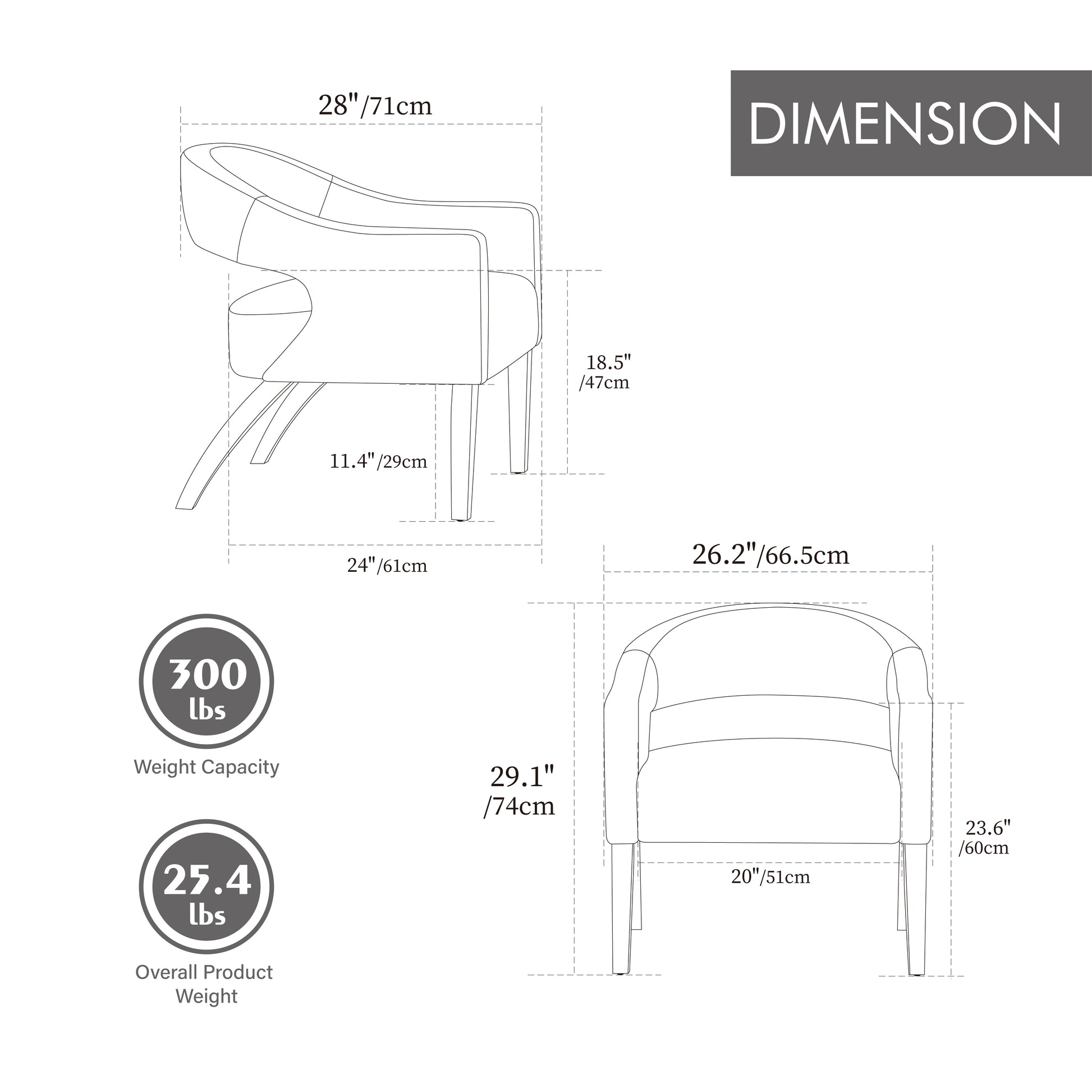 Modern Upholstered PU Open Back Accent Armchair Barrel Dining Chair with Weathered Rubberwood Legs, Hollow-Out Side Club Chair for Living Room Bedroom Restaurant Cafes Dining Room Reception,Gray image 4