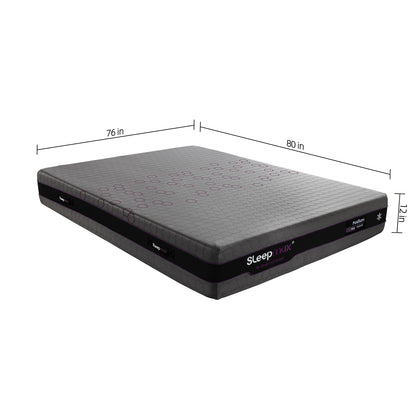 Sleepmax Podium 12" Queen Firm Hybrid Cooling Mattress with Gel Memory Foam, Latex and Honeycomb Matrix Pocket Springs image 2