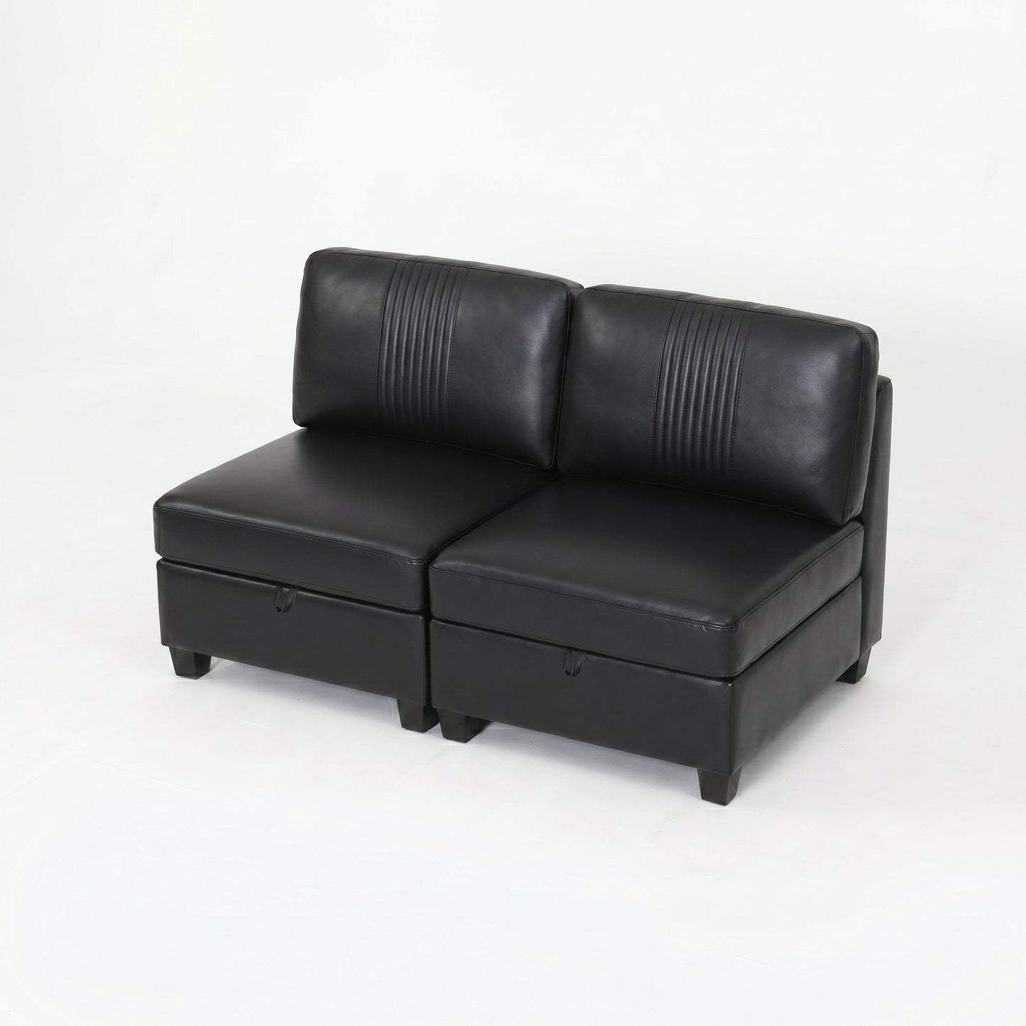 Flexible PU Modular Sofa,Convertible Shapes, Storage & Sleeper Function for Living Room-2seats image 10