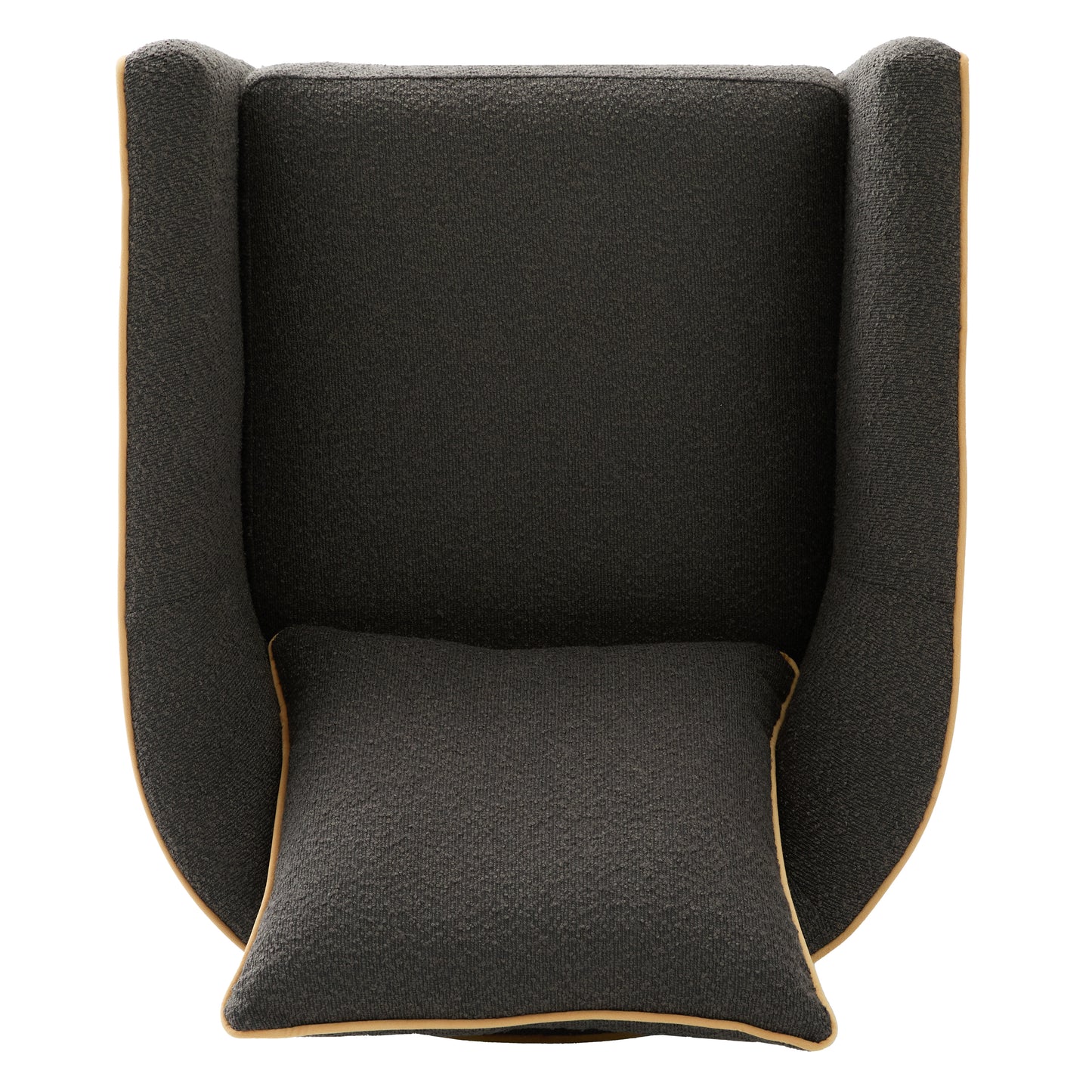 Swivel Accent Chair Upholstered Club Chair Barrel Sofa Chair for Living Room, Reading Corner, and Small Spaces, Dark Grey image 11