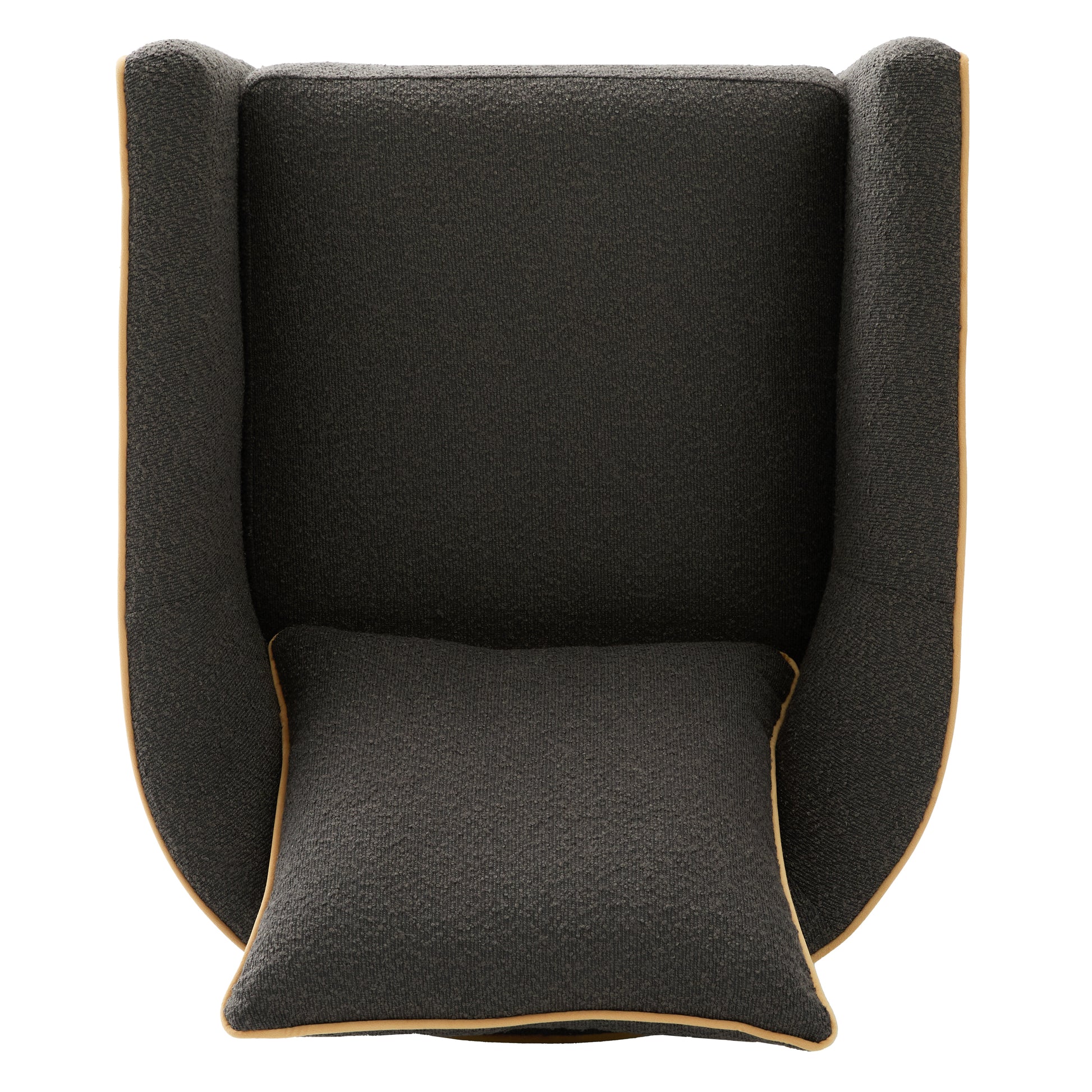 Swivel Accent Chair Upholstered Club Chair Barrel Sofa Chair for Living Room, Reading Corner, and Small Spaces, Dark Grey image 11