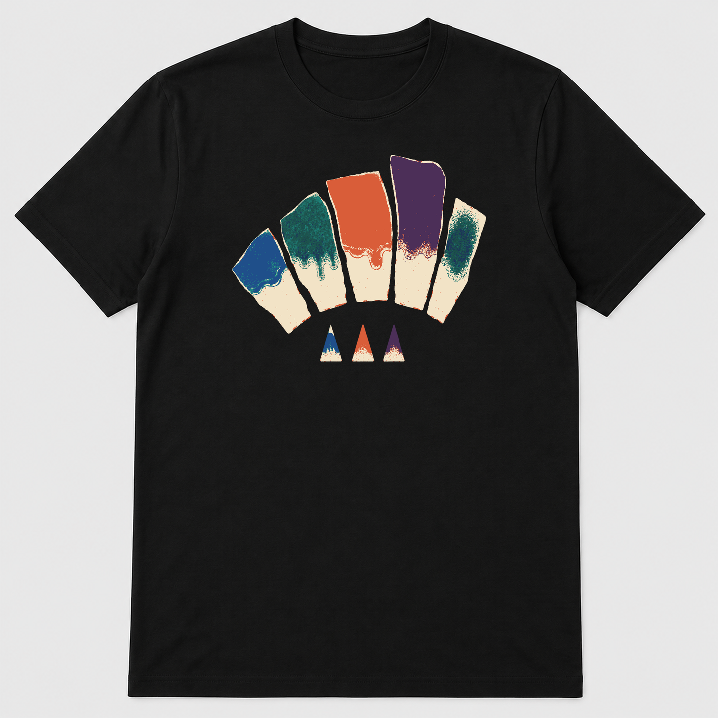 Kiln Color Memory Ceramics Graphic T-Shirt - POD-20260810-139_black_front_mockup