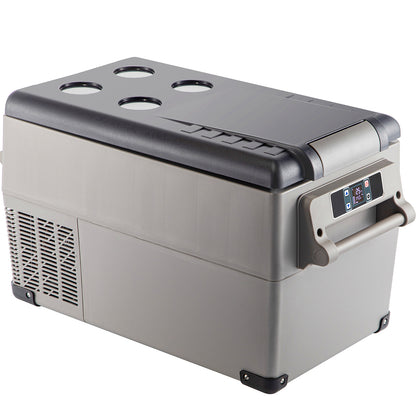 Portable Refrigerator 37 Quart(35 Liter),12 Volt Refrigerator App Control(-4℉~68℉), Car Refrigerator Dual Zone with 12/24v DC & 110-240v AC for Camping, Travel, Fishing, Outdoor or Home Use image 3