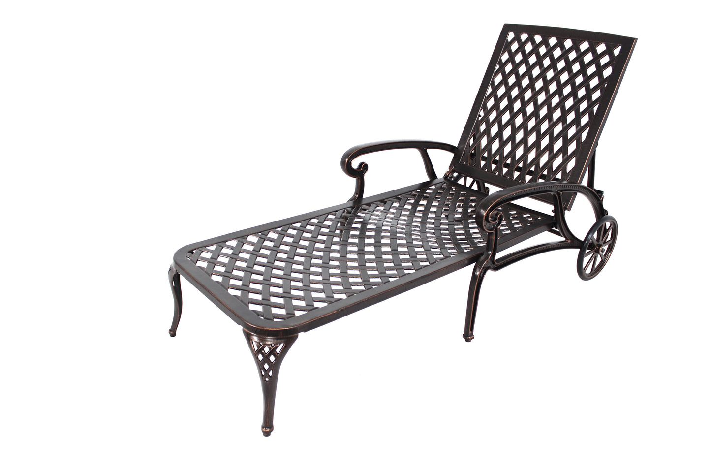 Aluminium Cast lounge chair 1pcs brown image 5