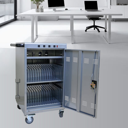 Mobile Charging Cart and Cabinet for Tablets Laptops 35-Device (B30PLUS)-Silver image 12