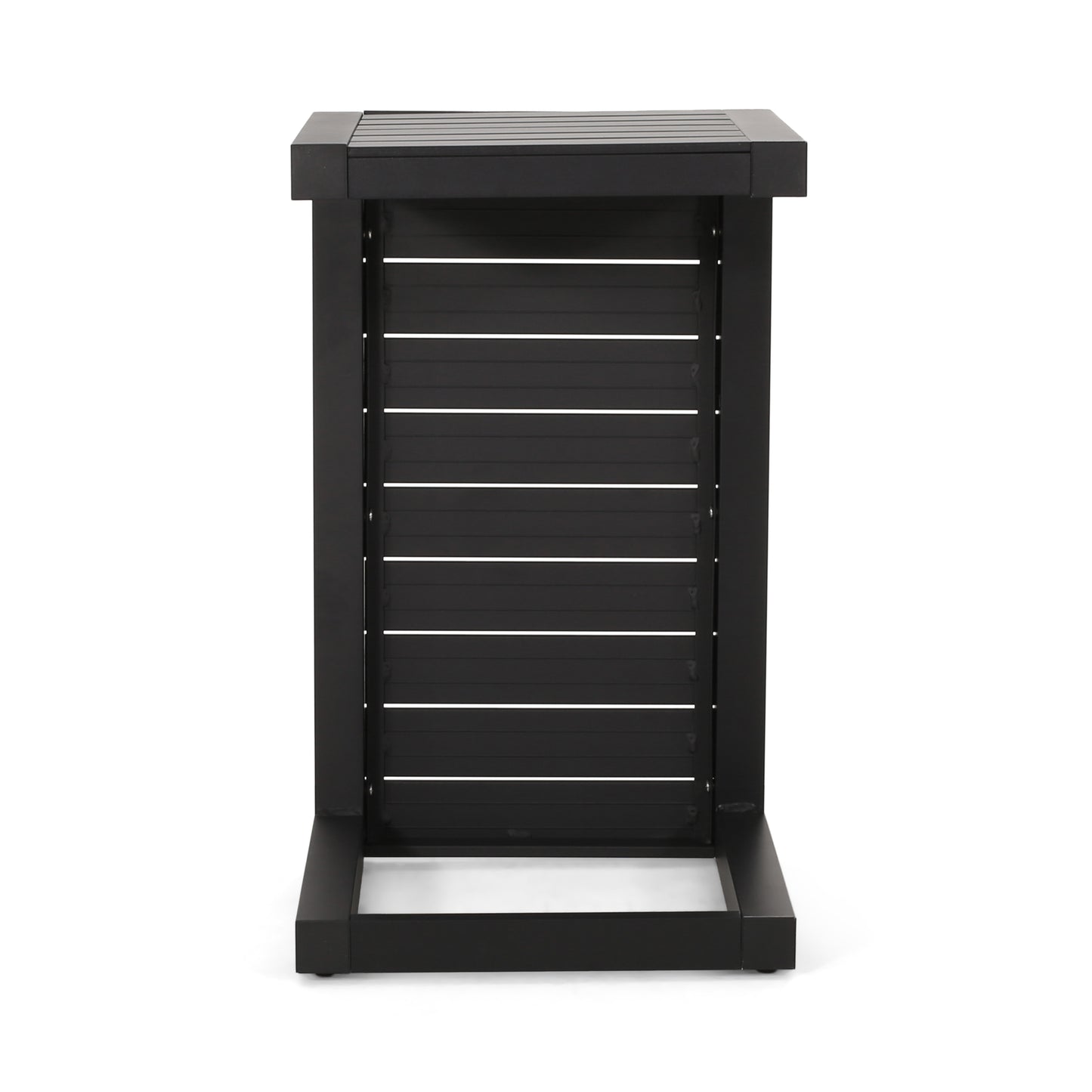 CAPE CORAL ALU C-SHAPED TABLE BLACK image 9