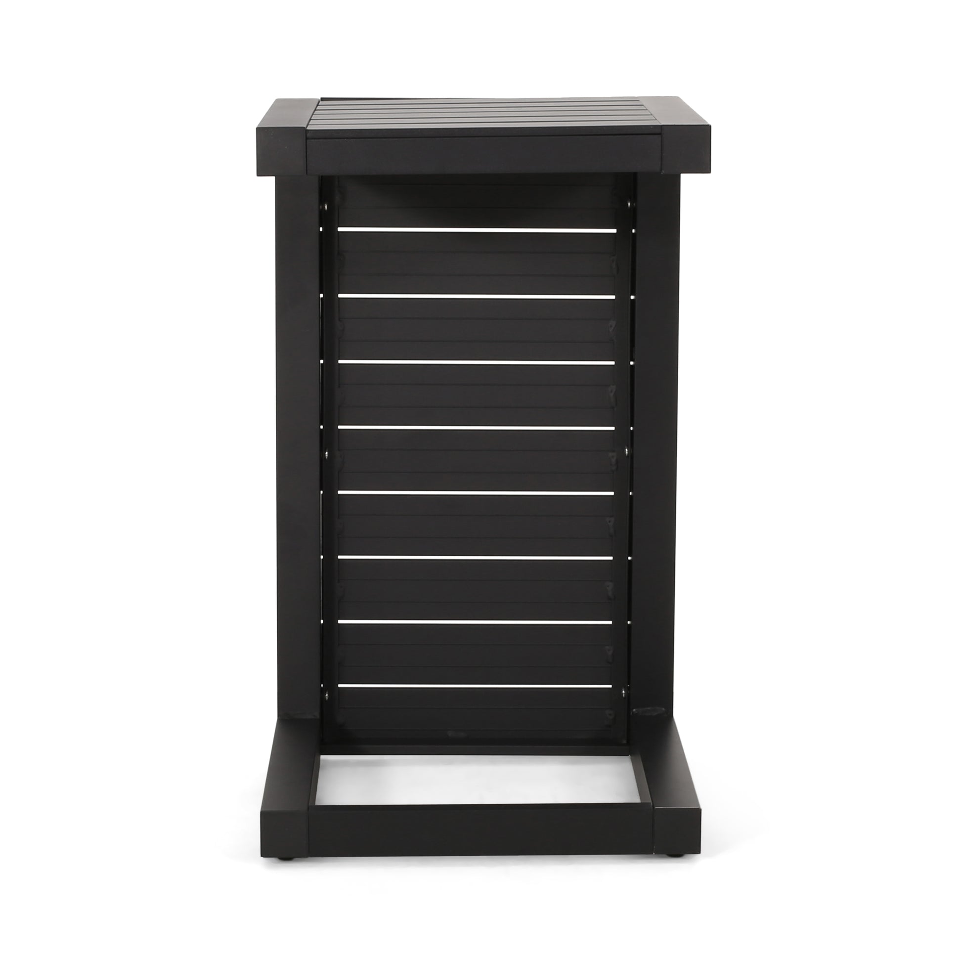 CAPE CORAL ALU C-SHAPED TABLE BLACK image 9