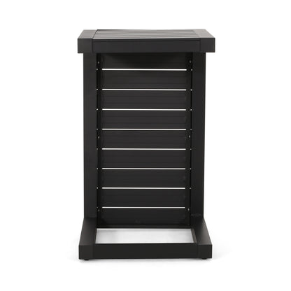 CAPE CORAL ALU C-SHAPED TABLE BLACK image 9