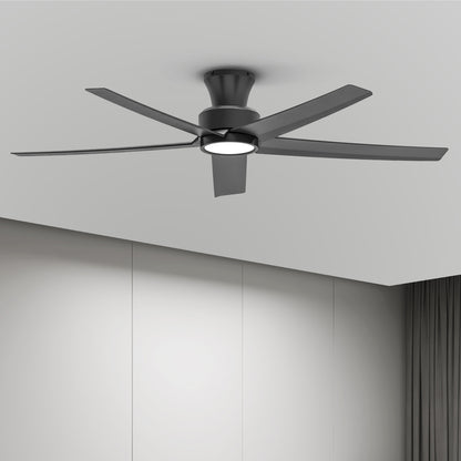52 inch Ceiling Fans with Lights, Large Air Volume Ceiling Fans with Reversible Quiet DC Motor and Remote, 5X-W5 image 11
