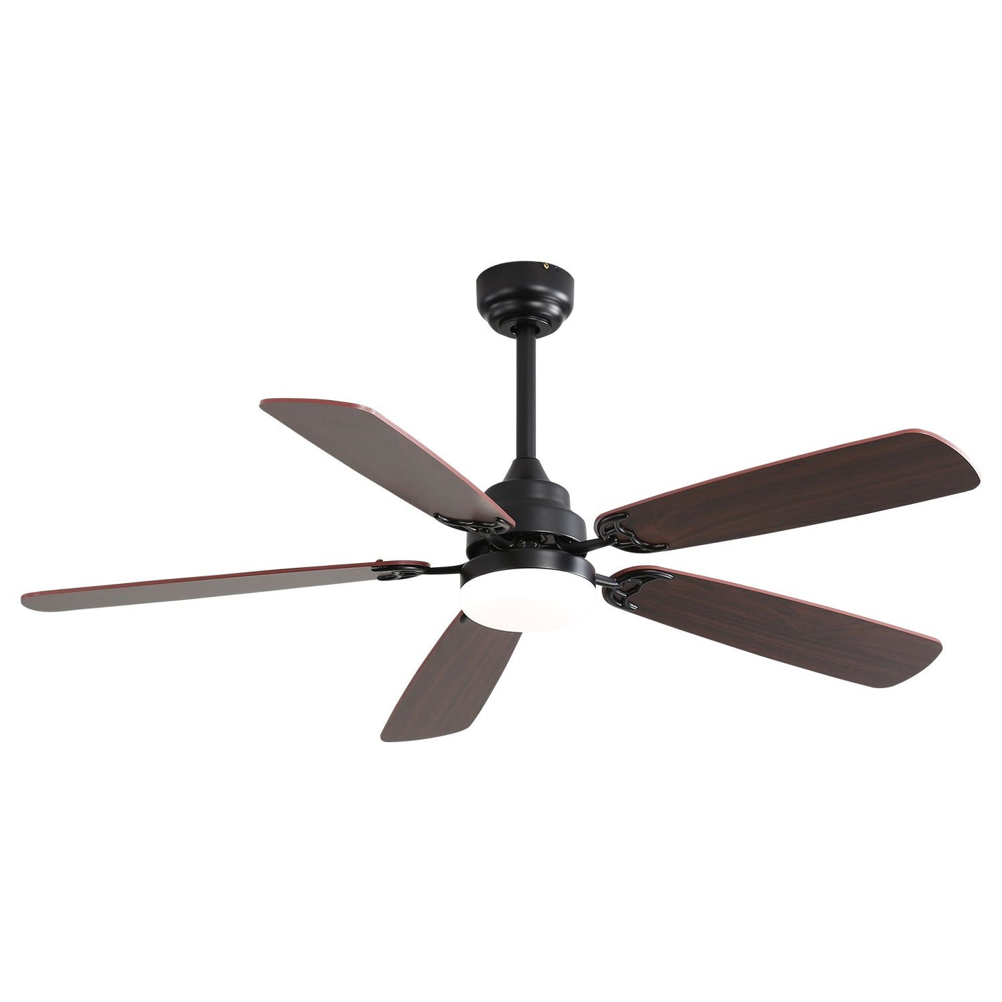 52 Inch Classics Ceiling Fan With Led Light 6 Speed Wind 5 Blades Remote Control DC Motor For Indoor image 1