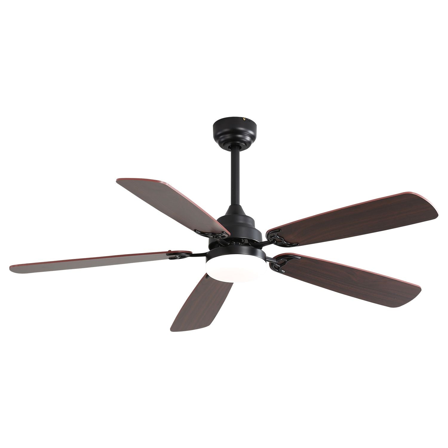 52 Inch Classics Ceiling Fan With Led Light 6 Speed Wind 5 Blades Remote Control DC Motor For Indoor image 1
