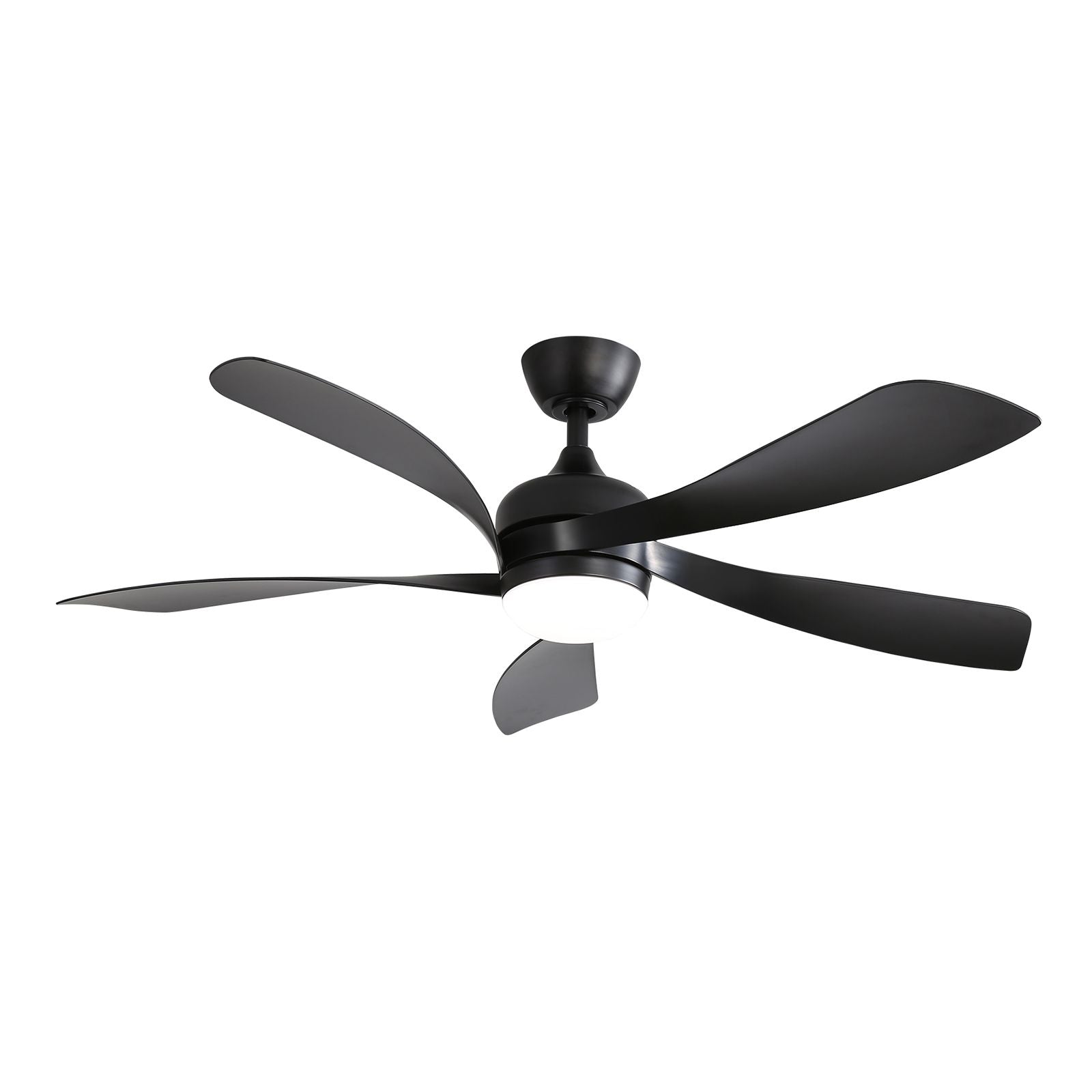 52 Inch Modern Ceiling Fan With 3 Color Dimmable 5 ABS Blades Remote Control Reversible DC Motor With Led Light image 1