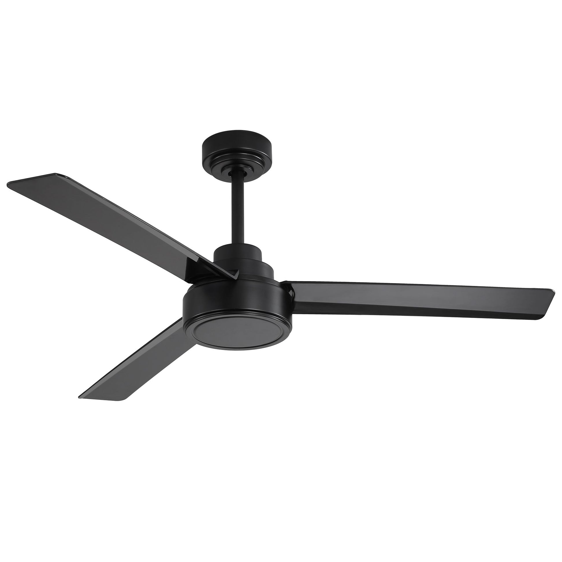 52" Outdoor Ceiling Fan Without Light, 3 ABS Blades Farmhouse Ceiling Fan with Remote Control 6-speed Reversible DC Moto image 1