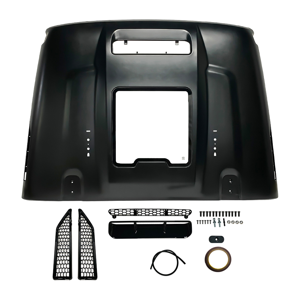 Space-Capsule Style Hood/Heat Dispersion Hood Compatible with 2018-2026 Jeep Wrangler JL JLU & 2020-2026 Gladiator JT Replacement Hood(Not for Mojave&392 Model) image 10