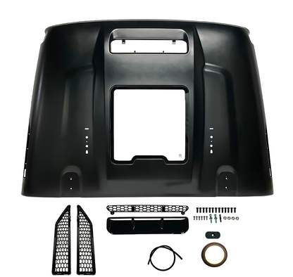 Space-Capsule Style Hood/Heat Dispersion Hood Compatible with 2018-2026 Jeep Wrangler JL JLU & 2020-2026 Gladiator JT Replacement Hood(Not for Mojave&392 Model) image 10