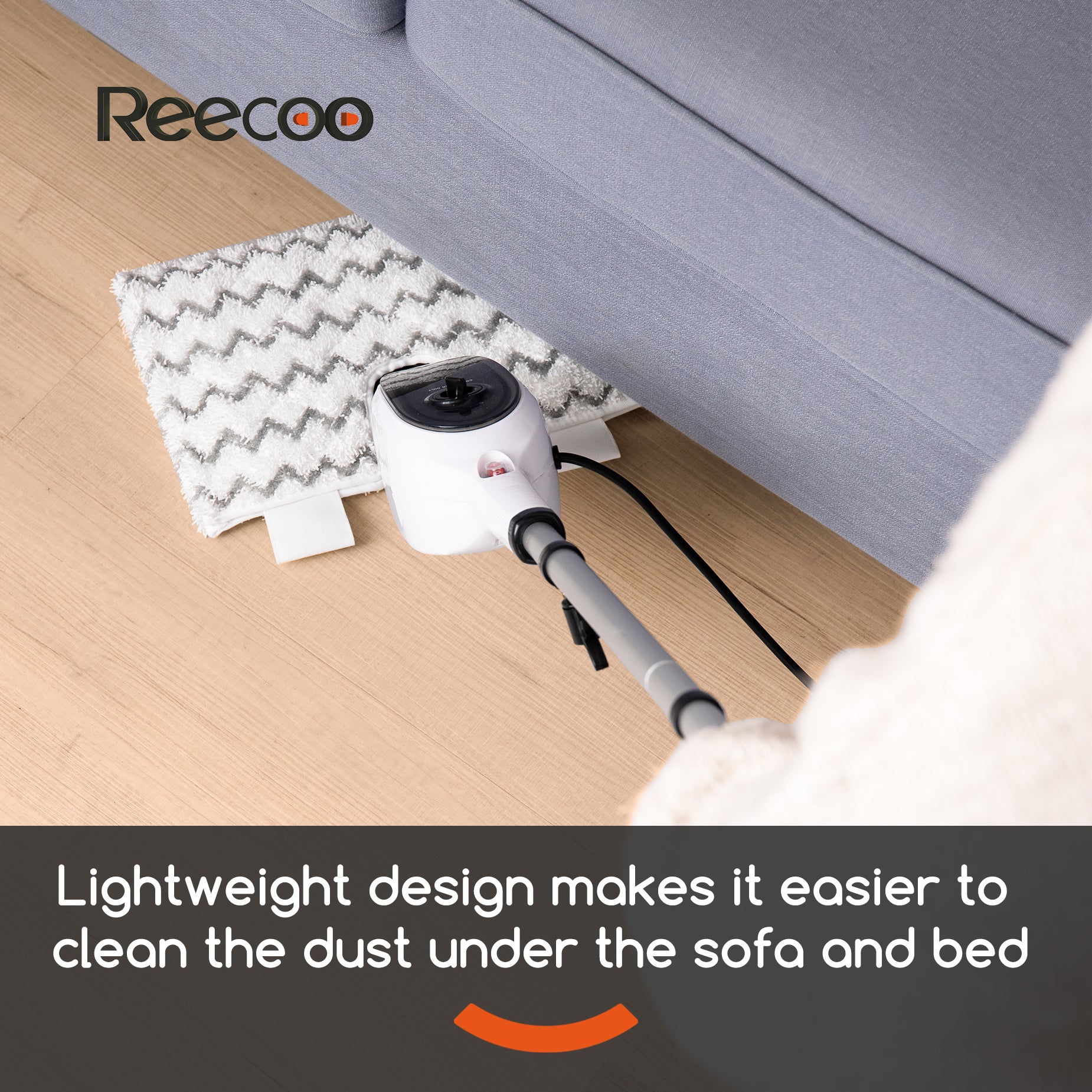 Steam Mops for Floor Cleaning, Unique Double-Sided Flip Design, 15 Seconds Fast Heating 10-in-1 Steam Cleaner for Kitchen, Living Room Wood Floor Tile Cleaning image 6
