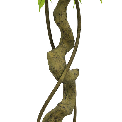 5.2FT Artificial Ficus Tree, Lifelike Faux Banyan Tree with Pot for Home, Office Patio Decor, 1pc/set image 10