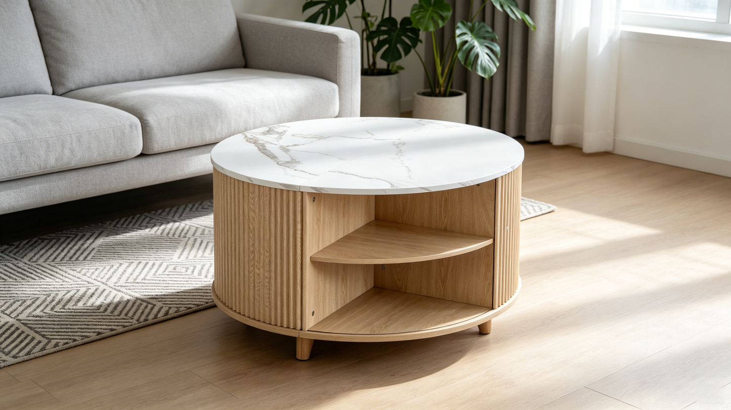 round coffee table image 1