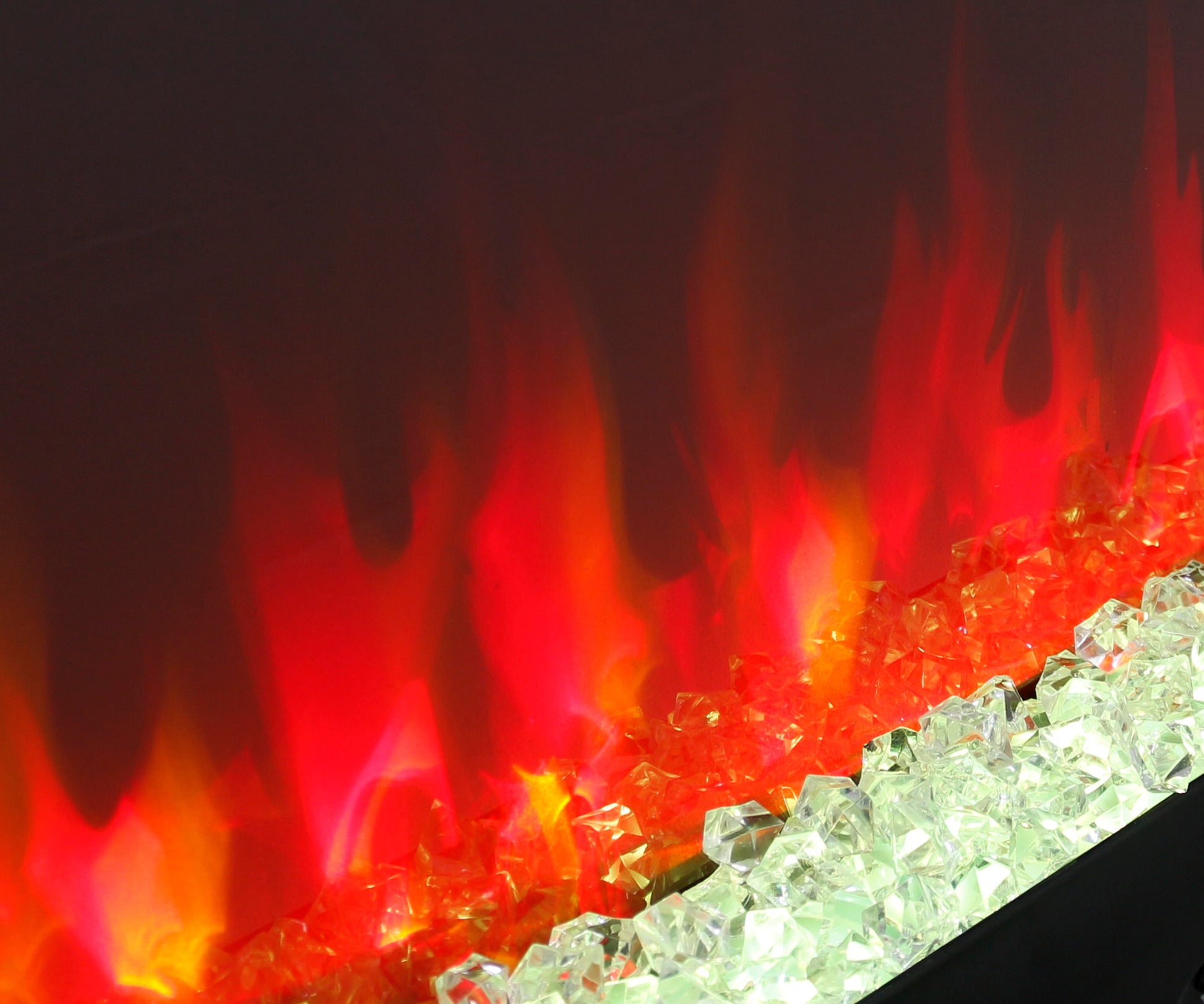 Smart 50" WiFi-Enabled Electric Fireplace Heater, Recessed in-Wall and Wall-Mounted image 7