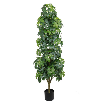6FT Artificial Tree Realistic Faux Tree, Suitable for Indoor and Outdoor Decoration,1pc/set image 5