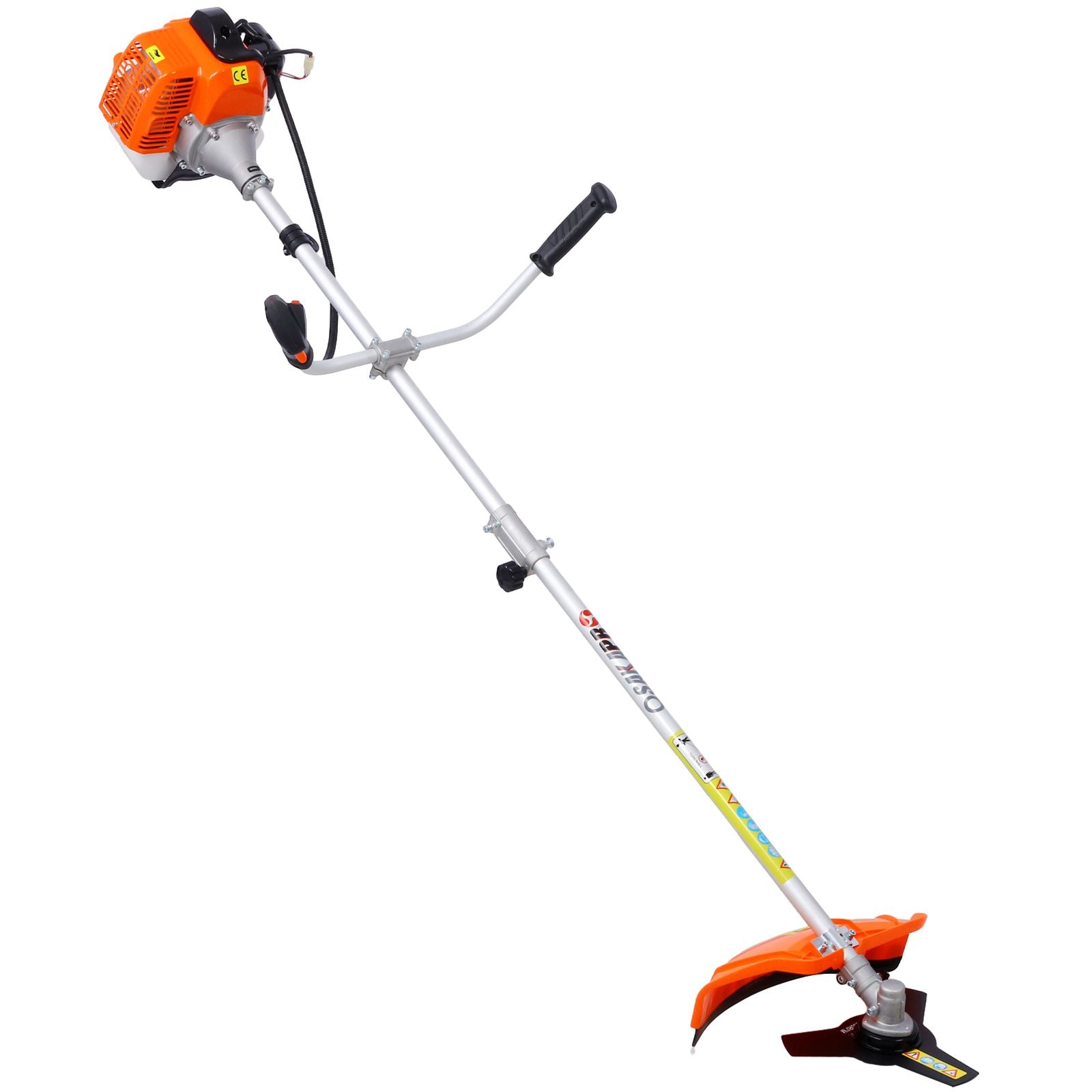 52cc Weed Eater/Wacker Gas Powered, 2 in 1 String Trimme,with 10'' Brush Cutter,Rubber Handle & Shoulder Strap Included image 5