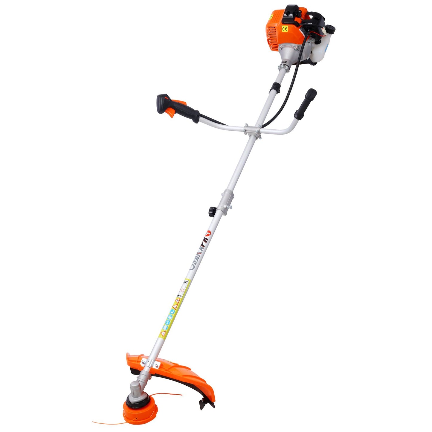 52cc Weed Eater/Wacker Gas Powered, 2 in 1 String Trimme,with 10'' Brush Cutter,Rubber Handle & Shoulder Strap Included image 3