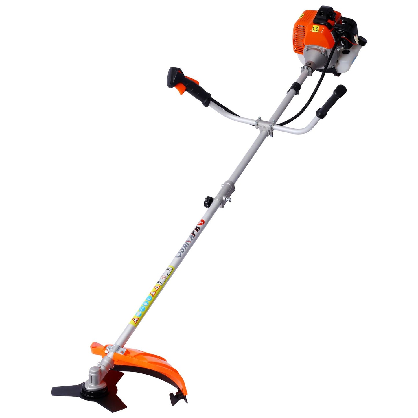 52cc Weed Eater/Wacker Gas Powered, 2 in 1 String Trimme,with 10'' Brush Cutter,Rubber Handle & Shoulder Strap Included image 6