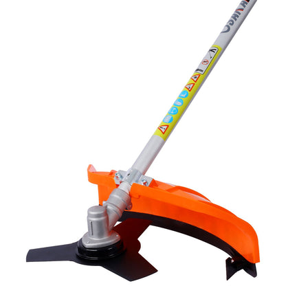 52cc Weed Eater/Wacker Gas Powered, 2 in 1 String Trimme,with 10'' Brush Cutter,Rubber Handle & Shoulder Strap Included image 7