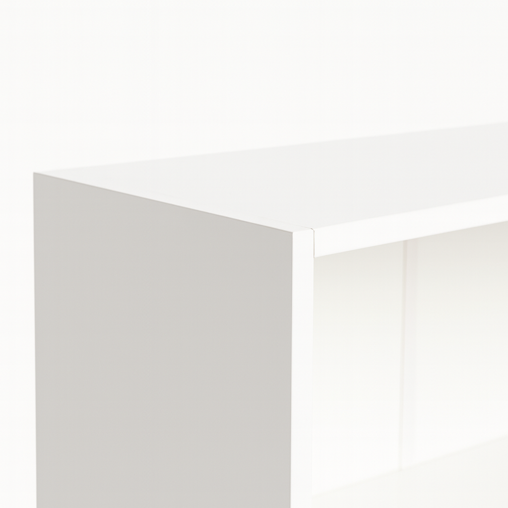 5-Tier Bookshelves Storage Cabinet White image 11