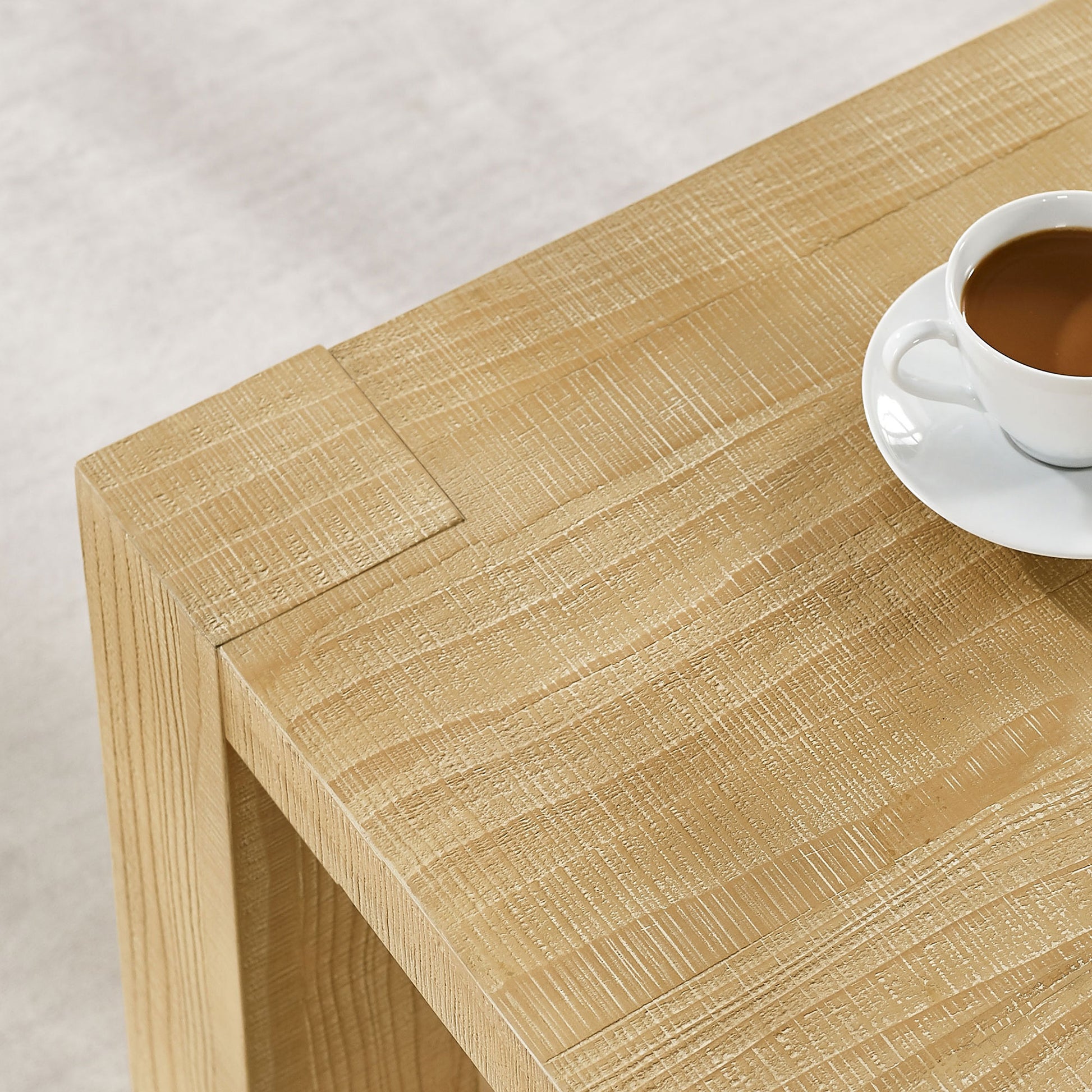 2-Piece Modern 2 tier Rectangle Coffee Table Set for Living Room,Easy Assembly Coffee Tables, End Side Tables for Bedroom Office,Natural Color image 8