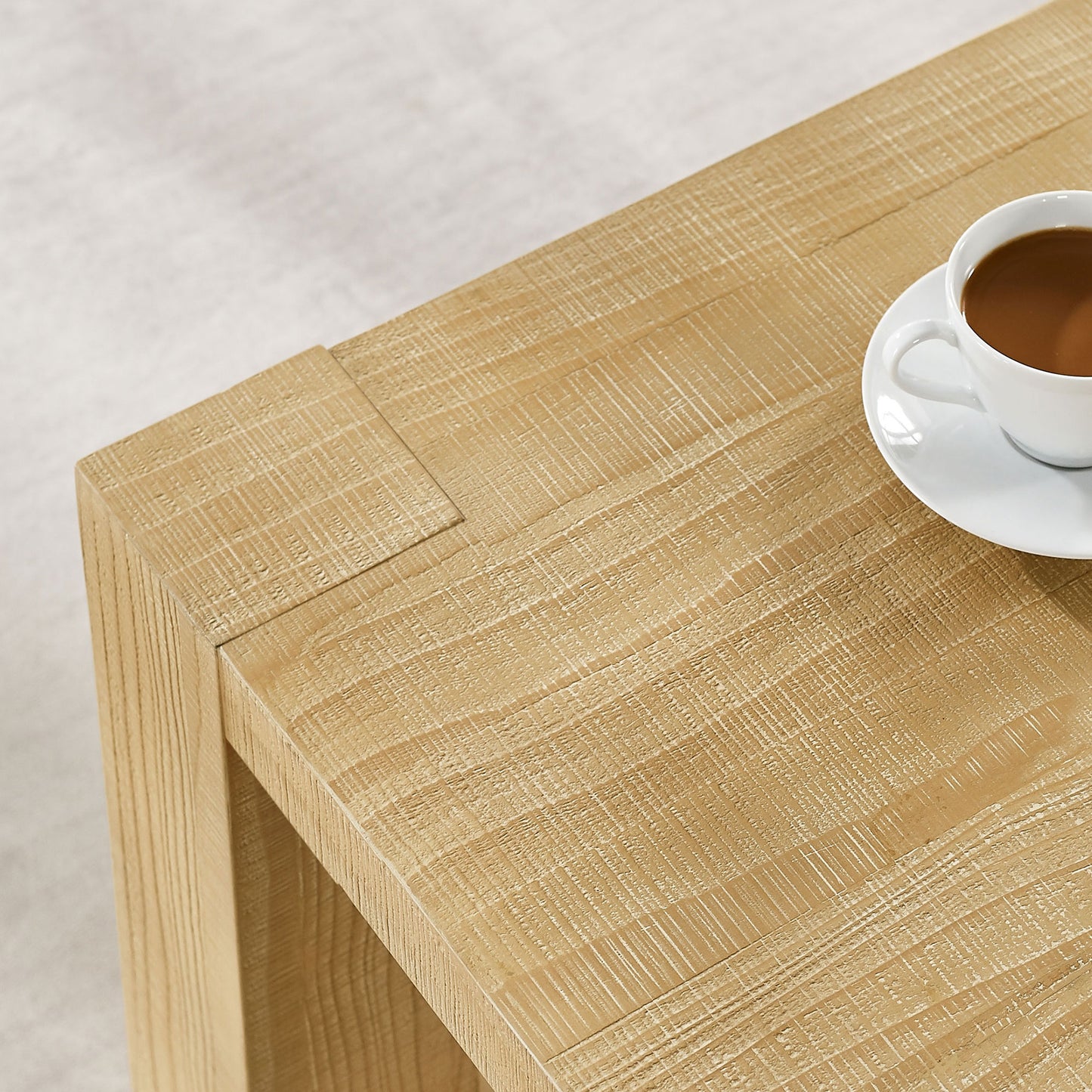 14 Inch Side Table,Rectangular MDF Coffee Table for Living Room,Bedroom,Modern Design End Table for Apartment,Natural Color image 5