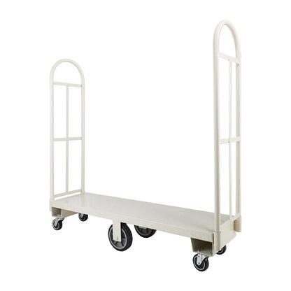 U-Boat Platform Truck Dolly, 2000 lbs Load Capacity, Heavy Duty Steel Utility Cart, Industrial Hand Push Truck with Six Wheels and Dual Detachable Handles, for Warehouse, 60 x 16.1 x 59.5 in image 9