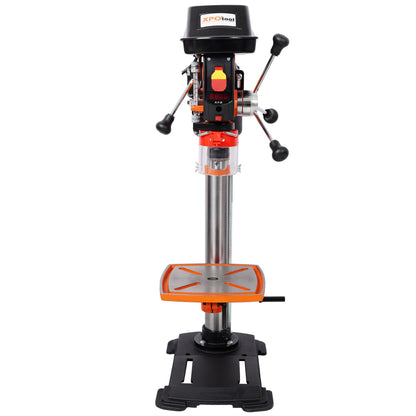 12" Swing Benchtop Drill Press with Laser & Digital Meter, Variable Speed, 0-45 Degree Tilting Worktable, Compact Tabletop Drilling Machine for Woodworking & Metal Fabrication image 2
