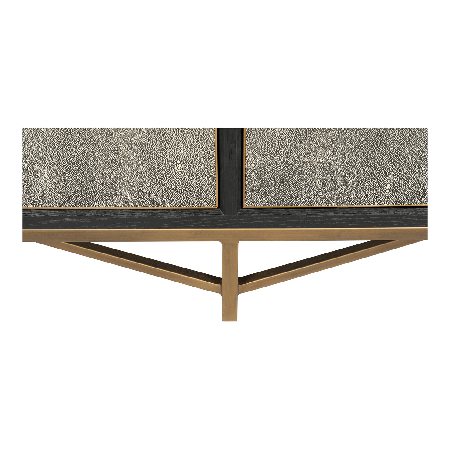 Sideboard, Solid Wood Frame, Vegan Leather, Grey image 10