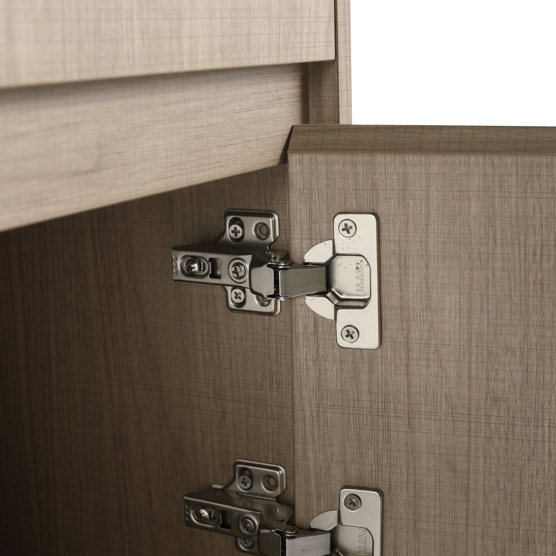 32(31-1/2") Inch Wall-Mounted Bathroom Vanity, 2-Soft Close Doors and 1-Drawer, KD-Packing, Particle Board (Vanity Only, Without Sink) image 10