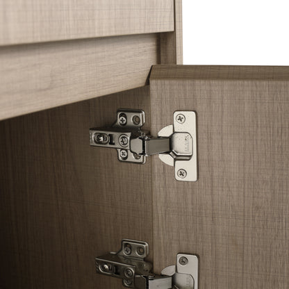 32(31-1/2") Inch Wall-Mounted Bathroom Vanity, 2-Soft Close Doors and 1-Drawer, KD-Packing, Particle Board (Vanity Only, Without Sink) image 10