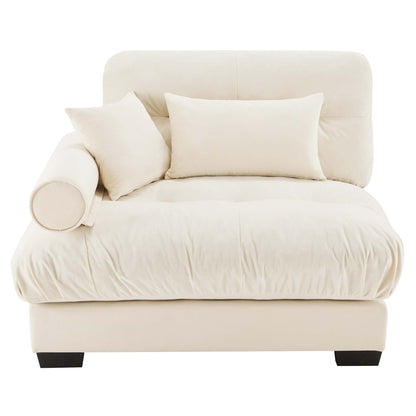 Milano Sofa LSF W/3 pillows - Cream image 1