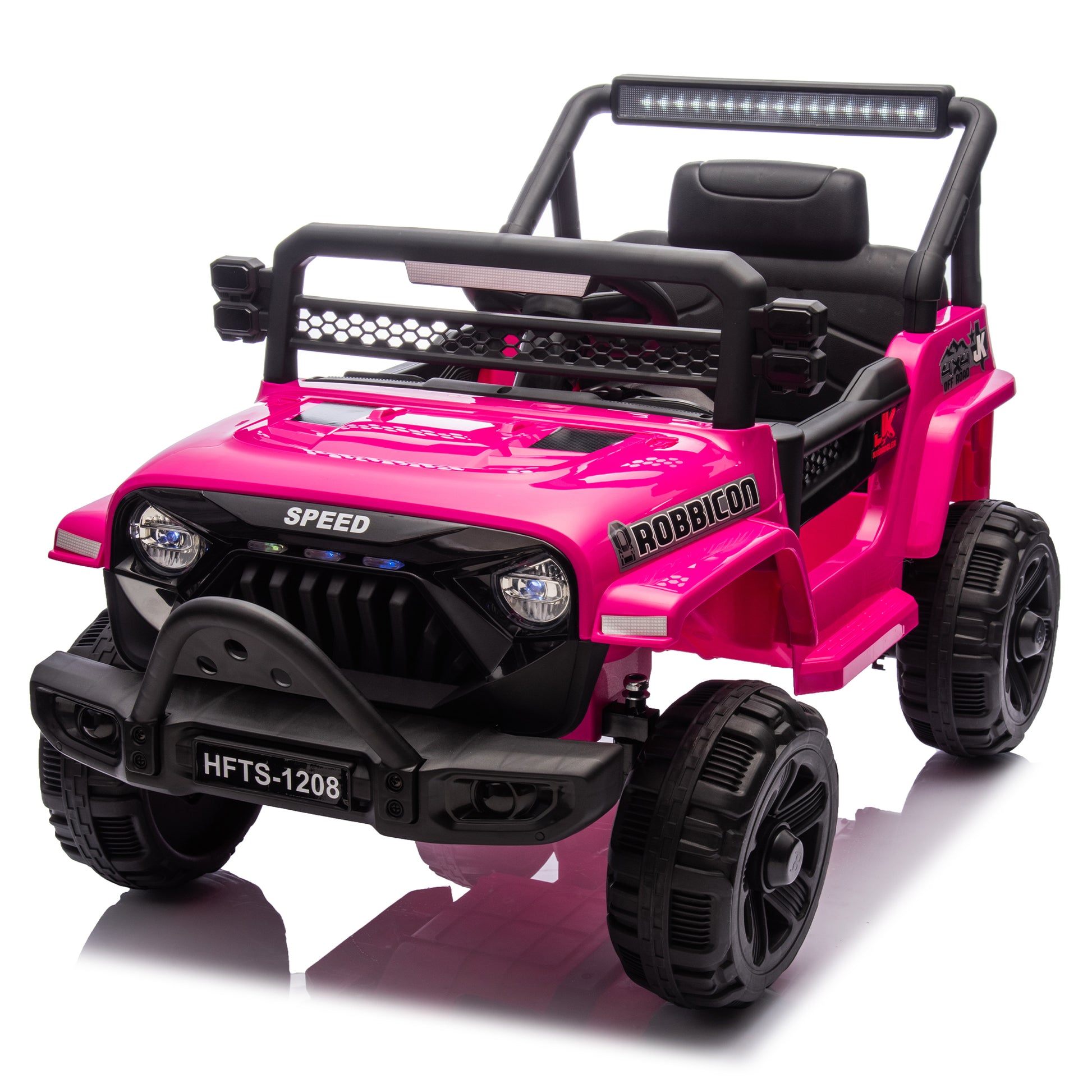 12V Kids Ride On Electric Truck Car W/Parents Control,2WD,Four-wheel suspension,Early education function,Adjustable volume,USB,MP3,Bluetooth,Microphone jack,Power display,LED lights For kids aged 1-4. image 9