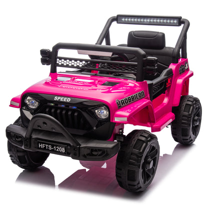 12V Kids Ride On Electric Truck Car W/Parents Control,2WD,Four-wheel suspension,Early education function,Adjustable volume,USB,MP3,Bluetooth,Microphone jack,Power display,LED lights For kids aged 1-4. image 9