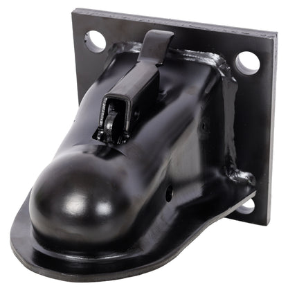 2-5/16 Inch Flat Mount Trailer Coupler, 14000 LBS Heavy Duty Trailer Coupler with Grade 8 Hardware Kit, 4-1/2" Hole Spacing, Black E-Coat Finish for Dump & Equipment Trailers image 1