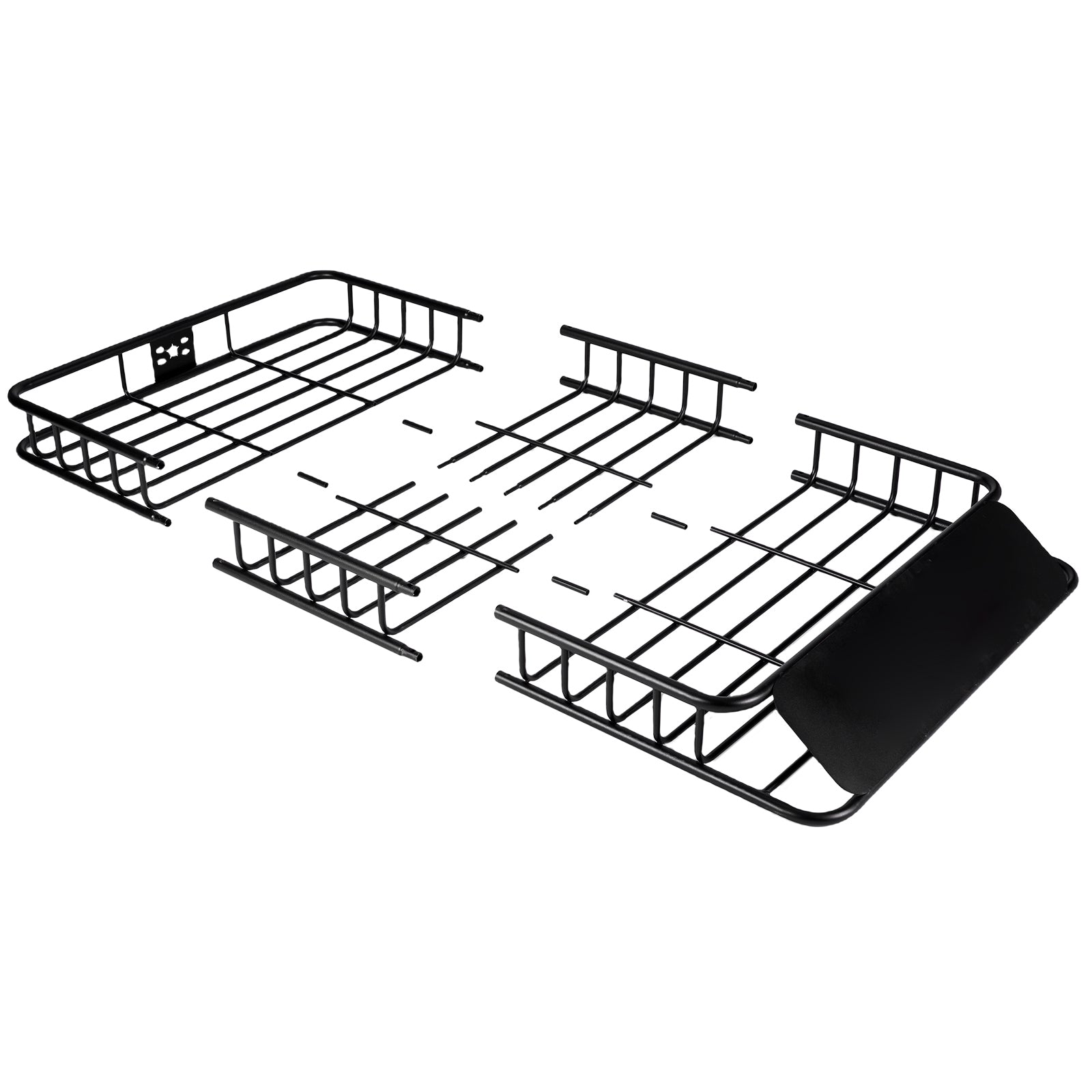 Roof Rack Cargo Basket, 64" x 39" x 6" Rooftop Cargo Carrier with Extension, Heavy-duty 200 LBS Capacity Universal Roof Rack Basket, Luggage Holder for SUV, Truck, Vehicle image 4
