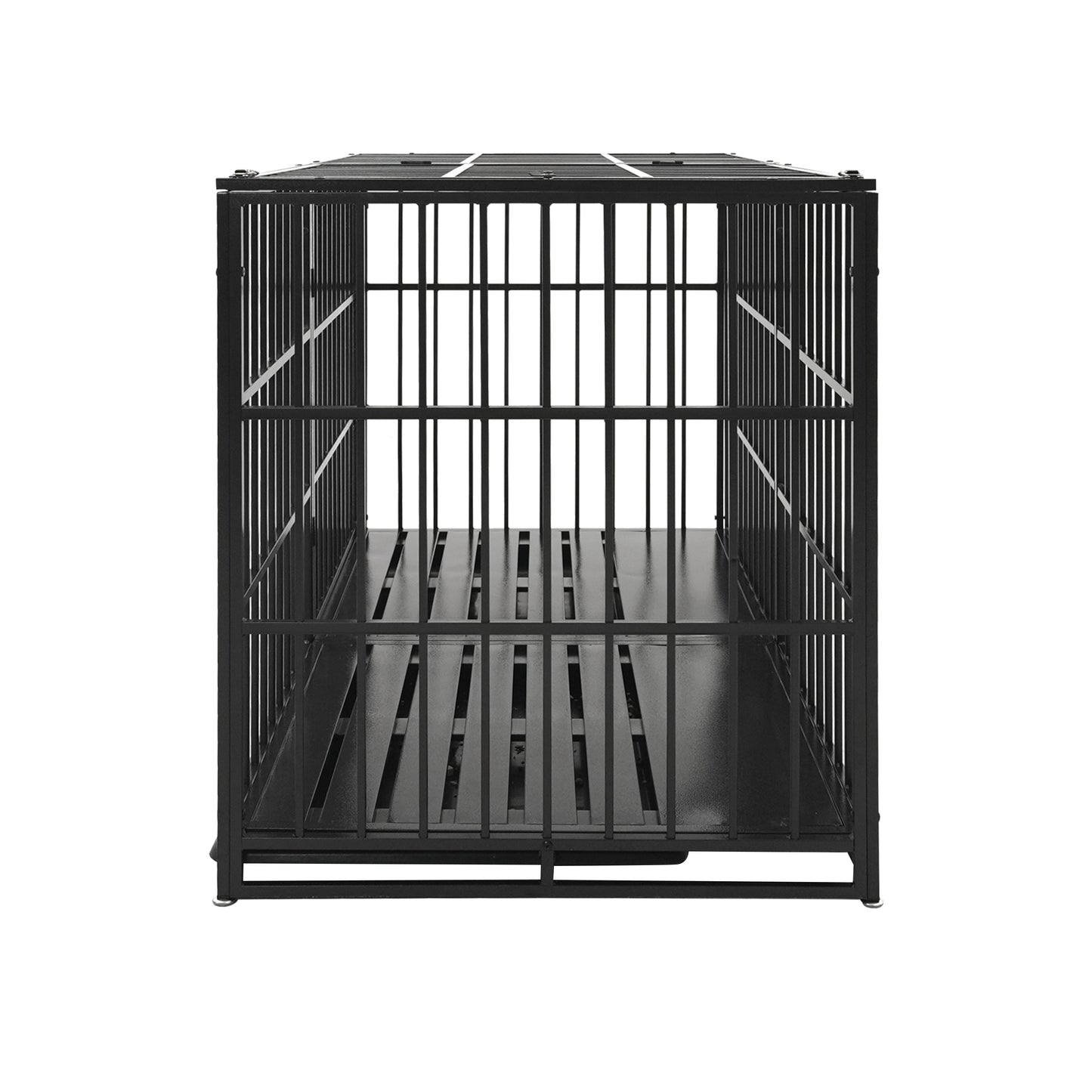 61" Extra Large Heavy Duty Dog Crate Dog cage Strong Metal Dog Kennels and Pens Crates for Large Dogs image 10