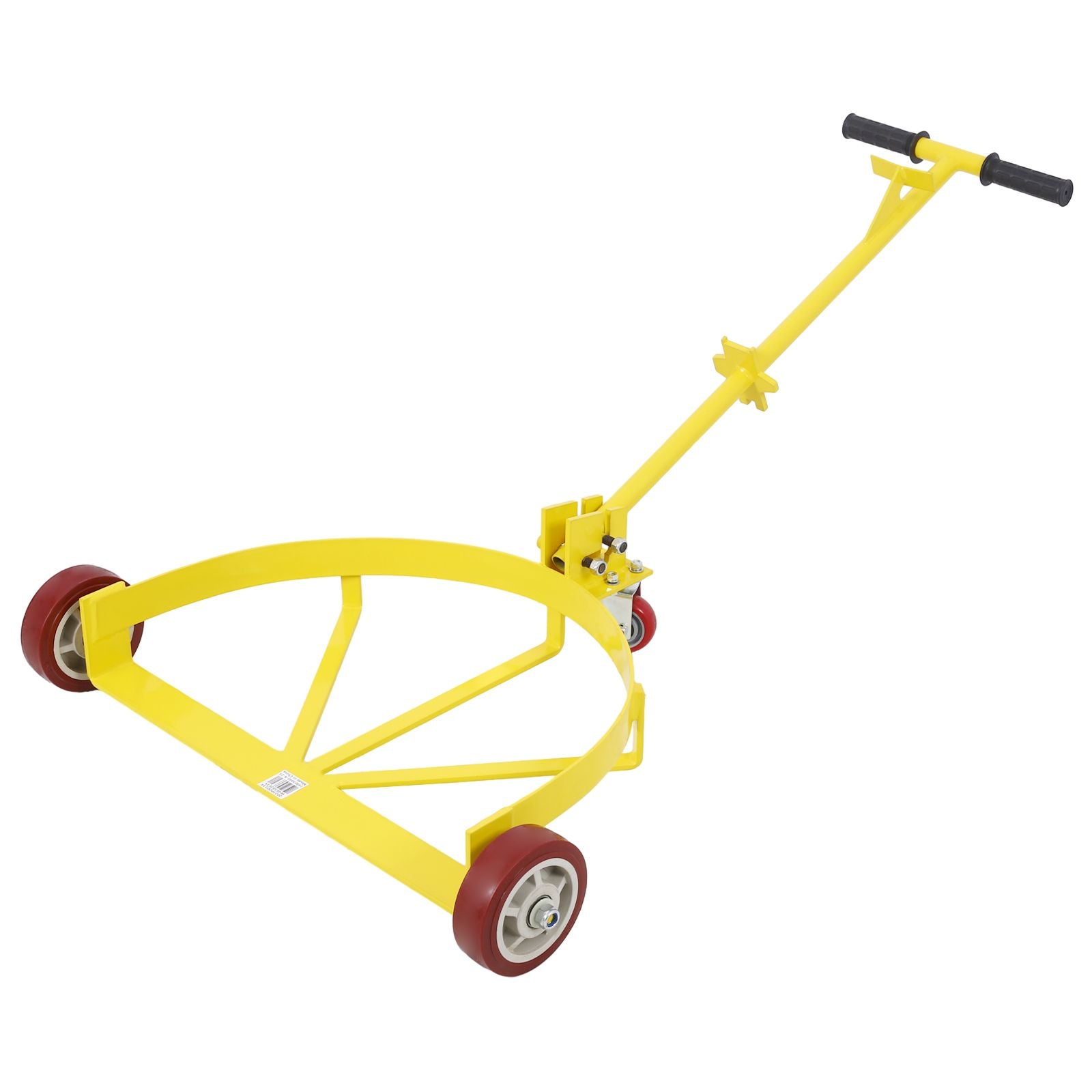 55 Gallon Drum Dolly 1pk - 1200 lb Capacity Oil Barrel Drum Roller Cart - Low Profile Steel Oil Drum Caddy image 2