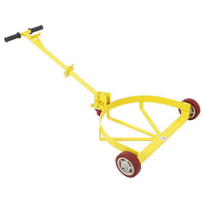 55 Gallon Drum Dolly 1pk - 1200 lb Capacity Oil Barrel Drum Roller Cart - Low Profile Steel Oil Drum Caddy image 5
