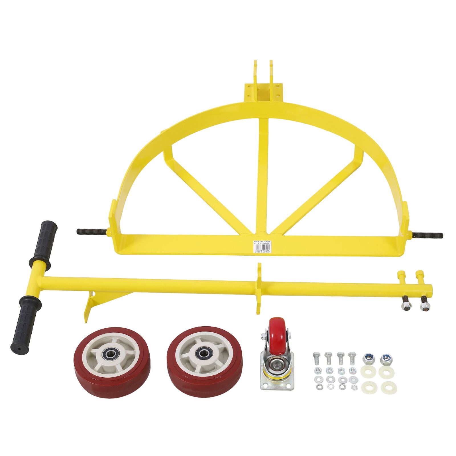 55 Gallon Drum Dolly 1pk - 1200 lb Capacity Oil Barrel Drum Roller Cart - Low Profile Steel Oil Drum Caddy image 6