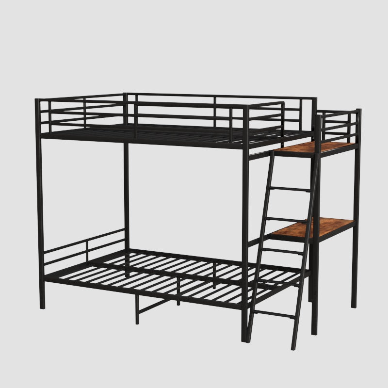 Black full size bunk bed image 3