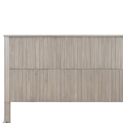 Queen Size Solid Wood Bed Accessories Package, Including part 1, part 9, and part 8.Beige image 1