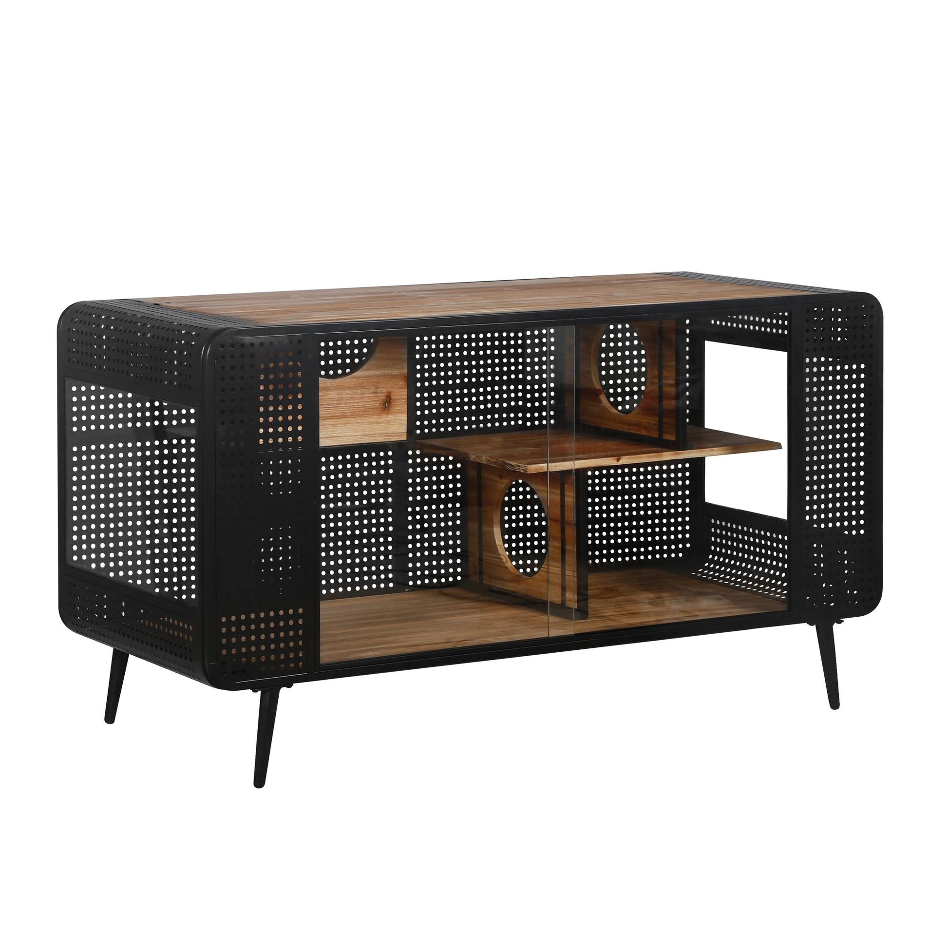 55.12 "Spacious Cat House with Tempered Glass, for Living Room, Hallway, Study and Other Spaces image 8